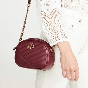 AUTHENTIC TORY BURCH Kira Chevron Small Camera Bag